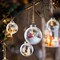 Clear Plastic Ornament Balls,Diy Fillable Christmas Ornaments Balls,Clear Plastic Fillable Ornament Ball - 12 PCS (Silver/3.15 Inch)